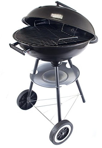 HAPPY-GREEN a09340 Bola de Parrilla, Negro, 43 x 20 x 43 cm