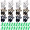 Glarks 12Pcs Silver/Bronze/Black Wall Mounted Bottle Opener Set for Beer Cap Coke Bottle Wine Soda Open and Kitchen Cafe Bars with Mounting Screws (Silver Bronze Black)