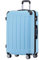 BEIBYE Hartschalen-Koffer Trolley Rollkoffer Reisekoffer Handgepäck 4 Rollen (M-L-XL-Set) (Glacial Blue, L)