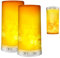 CFGROW LED Flamme Lampe, LED Flammeneffekt Kerzen Licht Tragbare USB Wiederaufladbar Tischleuchte Deckenlampen mit magnetischer Basis flackernde Flamme für Weihnachten/Halloween/Party/Heim/Höhe