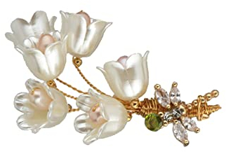 YUNHOME Broche Epingle Broches Pins Épinglette Pince À Châle Broche Muguet Accessoires De Corsage pour Femmes Style Automne Et Hiver Décoration De Broche De Manteau De Style De Luxe