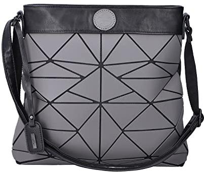 Rieker Damen H1316 Umhängetasche, grau