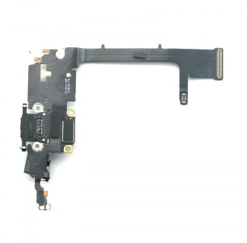 Porta docking flessibile USB con microfono e IC di ricarica compatibile con iPhone 11 Pro, Colori:nero