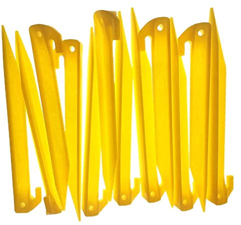 20 strapazierfähige Kunststoffzelte Posts 30cm Kunststoff Heringe