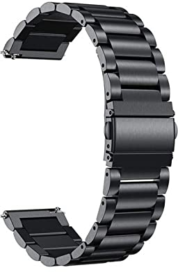 Edelstahlband, 22/20mm Ersatzband mit Faltschließe und Einstellwerkzeug für Huawei Watch Gt/GT2/GT2 Pro/GT3