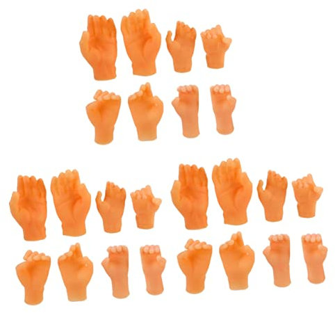 Toyvian 12 Paare Gefälschte Gummihand Hautfarbene Fingerhände Trickspielzeug Für Partys Realistische Gefälschte Hand Verzierungen Karneval Hand Requisiten Bühnenhand Bilden Baby Zubehör