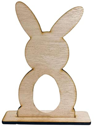 Eierhalter aus Holz, Hasen-Design, Holz, Kaninchen-Basteln, Tischdekoration, Osterhasen, Eier-Tischdekoration, Tafelaufsätze, Dekoration für Partys