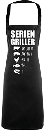 Grobe Jungs Seriengriller Grillschürze Schwarz Gr. OS