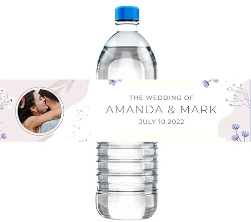 30 Pièces/50 Pièces Autocollants Personnalisés D'étiquettes De Bouteille D'eau,Étiquettes D'Eau Mariage,stickers Anniversaire Personnalisables ,pour Invitations À Un Mariage,eid Mubarak,fiançailles(30