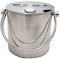 SOSSEG Ice bucket, Mini Ice Bucket Stainless Steel Ice Bucket with Portable Handle and Lid for Bar Home Party