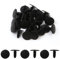Lot de 30 rivets en plastique de 8 mm de diamètre et tête de 25 mm pour voiture