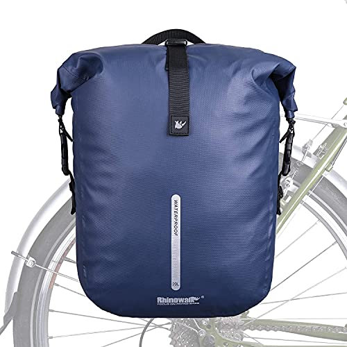Rhinowalk Bike Pannier Bag Waterproof Rack Bicycle Bag 20L Pannier Backpack Professional Cycling Accessories