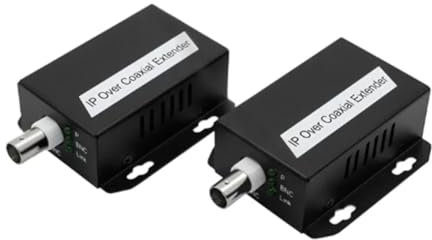 INTCHE Transferencia de Red IP a Extensor Coaxial Desde TransmisióN de Cable de Red a Convertidor Ethernet de LíNea Coaxial de 500 M para CCTV
