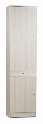 MONDO VIRO Mobile colonna Country 2 ante in legno 1 cassetto cm 46x34 183h (Eucalipto/Eucalipto)