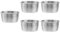5Pcs Small Sauce Cups 50ml Stainless Steel Ramekin Dipping Sauce Cup Round Condiment Cups Appetizer Dish Serving Platter for Snack Dessert Salad Dressing Silver Kitchenware ( Color : Silver) (Silver