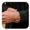 XUANPAI Armband Herren Silber Edelstahl - Silberarmbänder 2 Stück Set Dünne Armbänder für Männer Frauen Hochwertige Cuban Link Schlangenarmband Komfortables Armkette Geschenke für Freund Sohn Papa