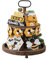 Käseglocke Glas Lagentablett Deko Set Bauernhaus Deko Bienenstock Holz Girlande Landhaus Deko Küche Frühling Sum Glas Mit Deckel Vintage (Yellow, One Size)