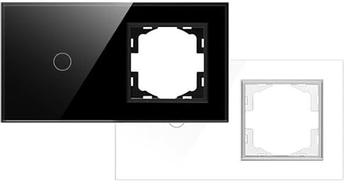 Interruptor Táctil Simple Blanco, Diseño minimalista, Fácil instalación, Control de luz, Ideal para hogares y oficinas.