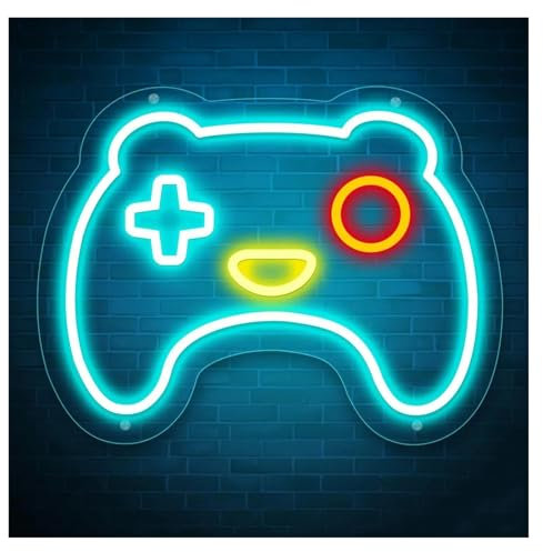 MINGYTN Insegna al Neon LED Controller Dimmerabile Per Insegne Al Neon Per Giocatori Per Decorazioni Per Feste In Sala Giochi Luce Alimentata Tramite USB 22.86cmx30cm