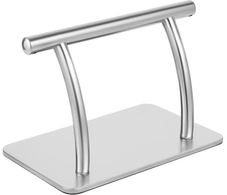 Fußstütze Friseur Edelstahl, Fußablage Fußbank Hohe Stabilität mit Schaumstoffkissen, Fussstütze Unterm Schreibtisch Ergonomie Professionelle Mobile für Friseursalons 30.5cm