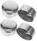 Housoutil Treppenendkappen Aus Metall Dekorative Handlauf-endkappen Runde Pfostenabdeckung 50 Mm Handlaufende 4er-set