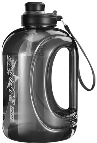 Comebachome Sports Water Bottle, 2.8L/95oz Gym Water Bottles with Handle, Strap & Straw, Large Gallon Water Jug for Drinking and Sports