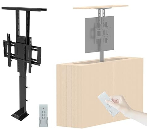Tv Cabinet Lifting Bracket, Supports 42-70 Inch Tv, Load-Bearing 80Kg, Monitor Base Tv Cabinet Lifting Bracket