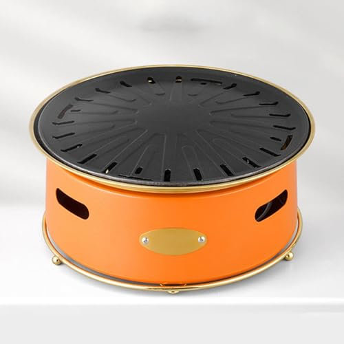 Estufa de carbón for exteriores de 35 cm, portátil, de leña, de acero al carbono, ideal for 3-5 personas, ideal for fiestas en casa.