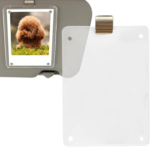 Zegaqae Fotohalter Fürs Auto, Car Sun Visor Fotohalter, Magnetischer Acrylrahmen Für 7,6 Cm Bilder, Personalisierte Autozubehör Kann Verwendet Werden, Um Ihr Persönliches Foto Hinzufügen