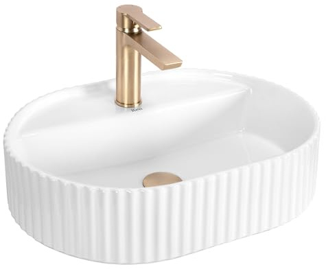 Rea- Aufsatzwaschbecken Marcela 50 Oval, Weiß