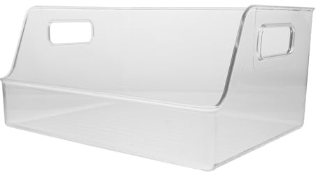 JEWEDECO Transparente Praktische für Schreibtisch Aufbewahrungsbox CD Acryl Leichte Organizerbox und Desktop für Büro und Studium