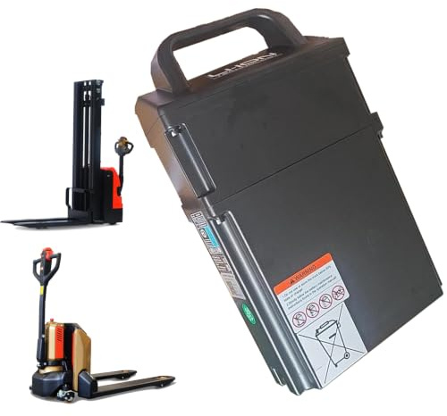 JHKJ 24V 20Ah Lithium-Batterien für Gabelstapler, 24-Volt-Elektrohubwagen-Batterie als Ersatz für Transporter-LKW-Batterie