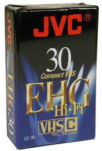 JVC EC30 EHG Blank VHSC Compact Tapes 30 Mins - Pack of 3