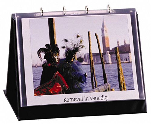 Durable Tischflipchart, mit 10 Hüllen aus Folie, A3 quer, 450 x 330 x 365 mm, schwarz, 857201