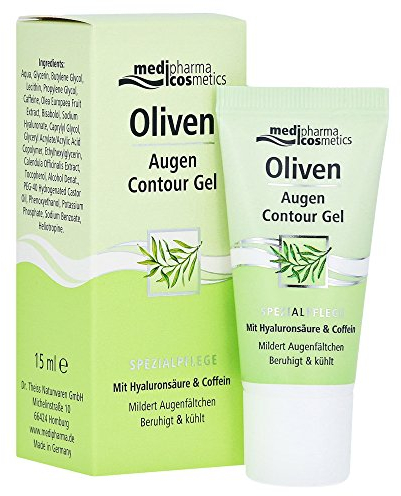 Medipharma Cosmetics, 05109799 Oliven Augen Contour Gel, farblos, 15 milliliter