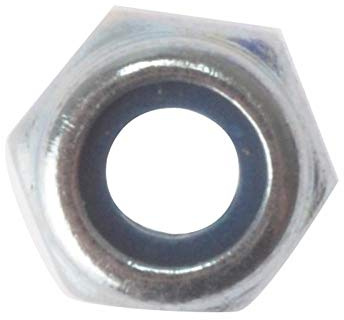 Hexagon Nut & Nylon Insert ZP M10 Bag 50