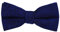 DonDon Herren Fliege 12 x 6 cm Baumwolle gebunden und längenverstellbar blau