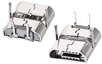 sourcing map 10Pcs Micro USB Connecteur femelle 2 broche DIP remplacement 90 degré