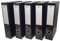 5 x Box File, Classic Eastlight, High Gloss Laminated Paper Foolscap Black