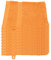 Julie Julsen® Bio Waschhandschuh-Set, 10 Waschhandschuhe in 32 Farben erhältlich weich und saugstark Orange 15x21 cm
