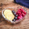 QTQHOME Klar Kristall Salatschüsseln,Herzförmig Glas Schale,Elegante Süßigkeitenschale Klein Snack Servierplatten Startseite Geschirr Liebe, Dekorative Obstschale-Herzen 1 STK