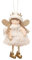 LICHENGTAI Weihnachtsengel Ornament, Engel Puppe Anhänger Baum hängende Ornament, Weiß