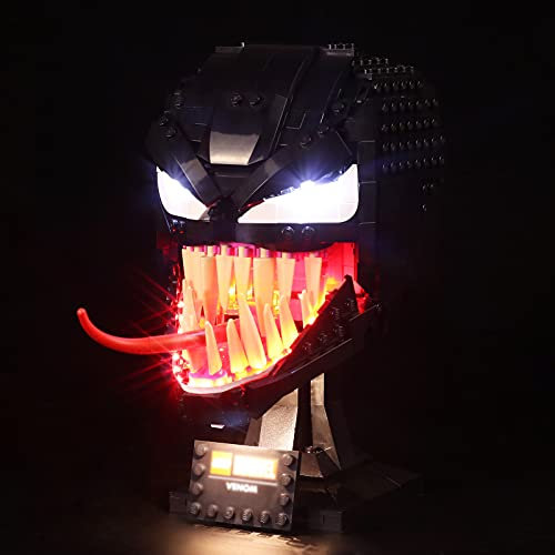 cooldac LED Licht-Kit Kompatibel mit Lego Marvel Spider-Man Venom 76187 Bauset, Beleuchtungsset Kompatibel mit Lego 76187 Set (Lichtern-Kit Ohne Modell) (Grundversion)
