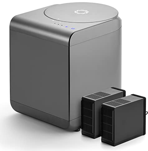 Airthereal Revive Composteur électrique de Cuisine d'une capacité de 2,5 L avec Sharksden® Tri-Lame, transforme Les déchets Alimentaires et Les restes en Engrais Sec pour Plantes