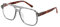 FEISEDY Retro 70er Lesebrille Blaulichtfilter Brille Herren Damen Quadratisch Nerdbrille Computerbrille mit Klare Linse B0071