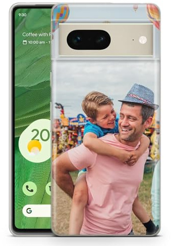 EMIT PRINT Personalisierte Hülle für Google Pixel 7a Premium Langlebige TPU Handyhülle | Gestalten Sie Ihre Idee mit Foto Logo Text und Namen - EIN Bild Layout