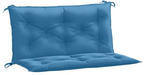vidaXL Gartenbank-Auflagen 2 STK. Melange Blau 100x50x7 cm Stoff