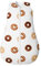 Lilian&Gema Schlafsack Baby 2.5 TOG Baumwolle Winterschlafsack Baby Warm Baby Schlafsack Weich Baby Schlafsack Neugeboren Schlafsack Winter Baby Weiß Krapfen 81CM Geeignet für 12-18 Monate