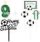 Ronoza Pailletten Geburtstagskerzen Zahlen 9 (Fußball Deko), Kerzen Geburtstag, Grüne Geburtstagskerze, Geburtstagskerzen für Torte, Kerze 9, Kerzen Zahlen (mit Tortendeko Fussball Set)