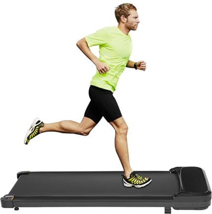 Laufband für Zuhause 1-6km/h 0.65HP Motor mit Fernbedienung,Walking Laufband Pad Schreibtisch ragbar Heim-Fitnessgerät,einstellbaren Geschwindigkeit